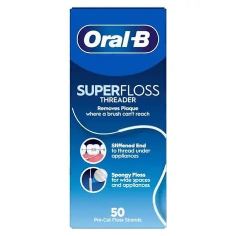 Oral B – Super floss Threader (pre cut floss strands) 50’s